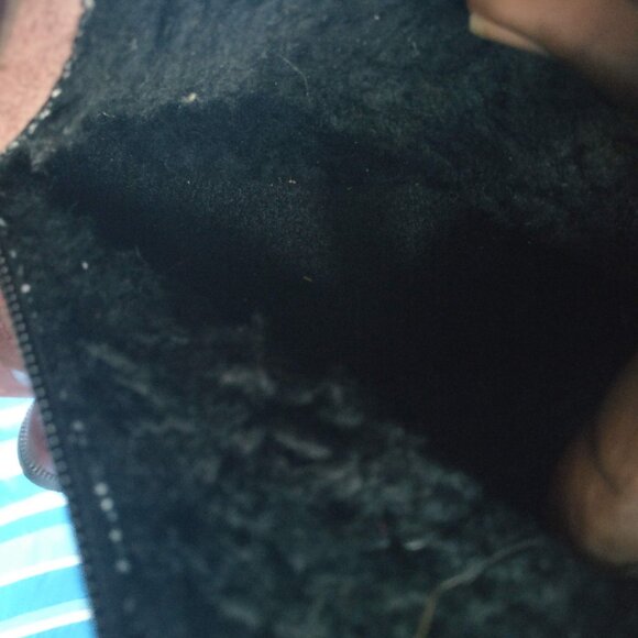 Made in Canada Cowhide Suede Thermal Fleece Lined Winter Boot Front Zip 11wide - Picture 5 of 9